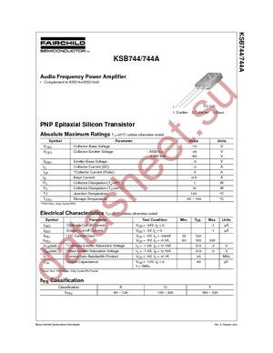 KSB744OSTU datasheet  